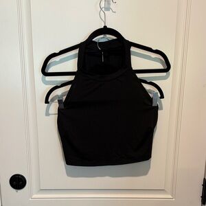 SHEIN NWOT Black Halter Neck Tank Top